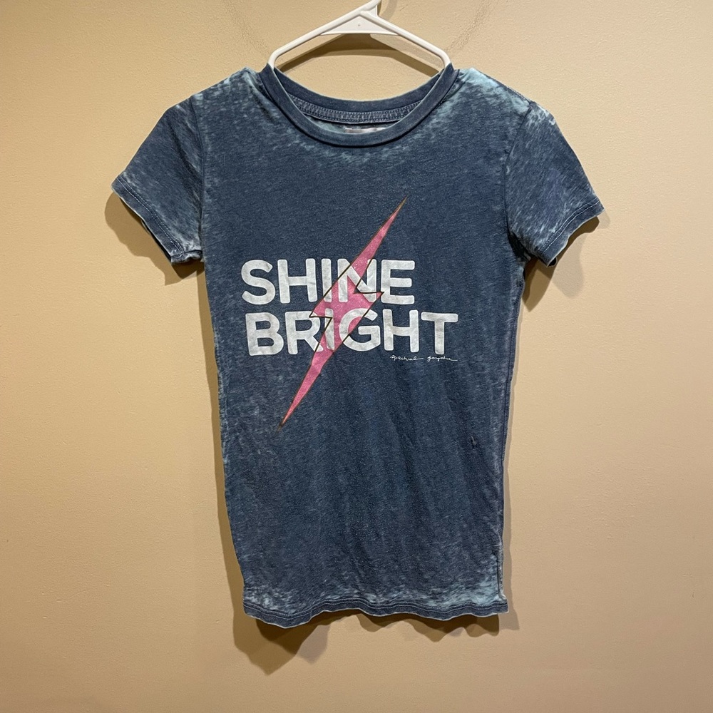 Spiritual Gangster Faded Blue Logo Graphic Tee